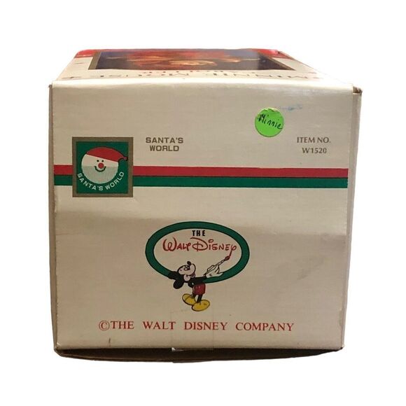 Kurt Adler Minnie Mouse Caroler 7” Figurine Fabric Mache Disney World W1520 - Picture 11 of 12